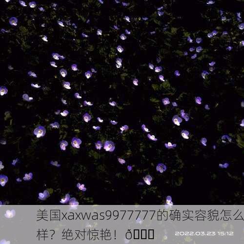 美国xaxwas9977777的确实容貌怎么样？绝对惊艳！🌟