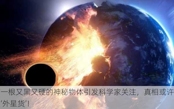 有一根又黑又硬的神秘物体引发科学家关注，真相或许是‘外星货’！