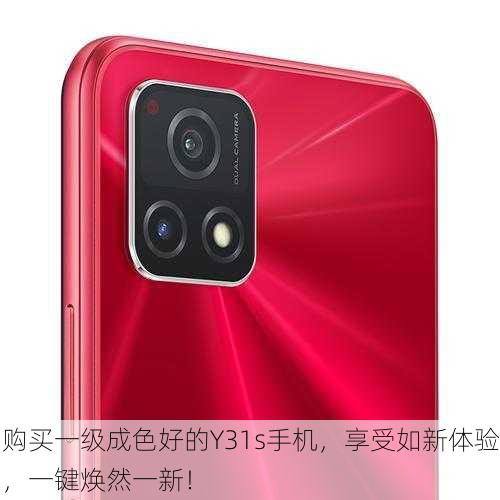 购买一级成色好的Y31s手机，享受如新体验，一键焕然一新！