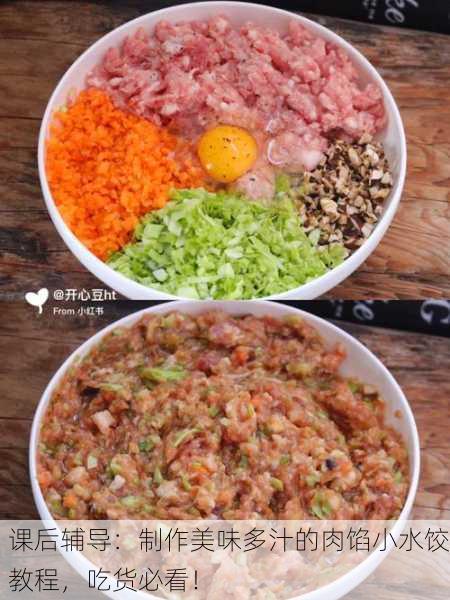 课后辅导：制作美味多汁的肉馅小水饺教程，吃货必看！