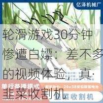 轮滑游戏30分钟惨遭白嫖：差不多的视频体验，真·韭菜收割机