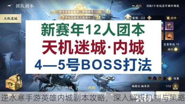 逆水寒手游英雄内城副本攻略，深入解析机制与策略