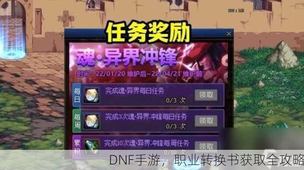 DNF手游，职业转换书获取全攻略