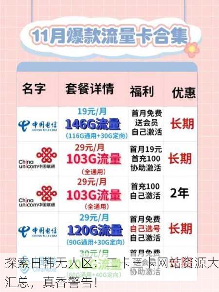 探索日韩无人区：二卡三卡网站资源大汇总，真香警告！