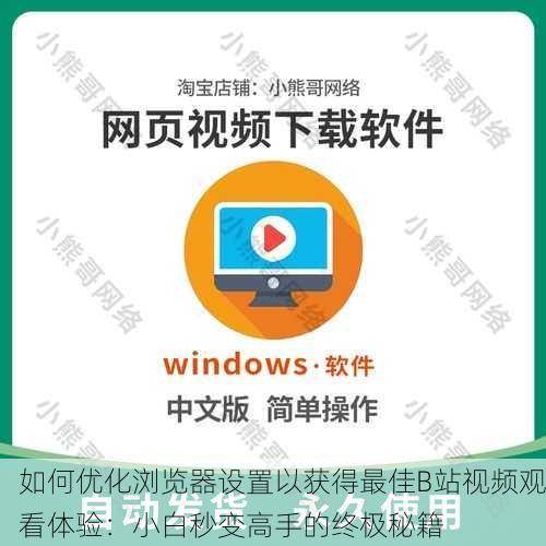 如何优化浏览器设置以获得最佳B站视频观看体验：小白秒变高手的终极秘籍
