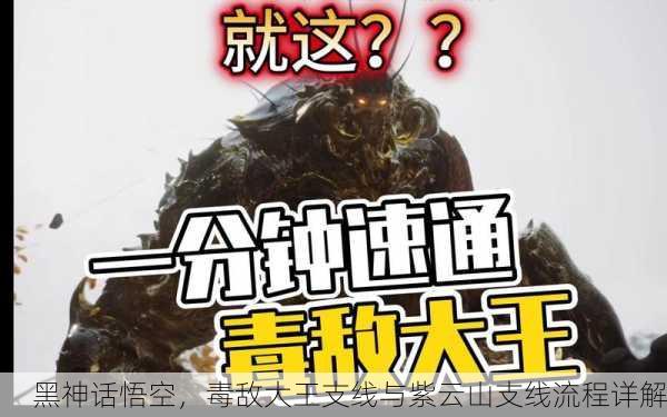 黑神话悟空，毒敌大王支线与紫云山支线流程详解