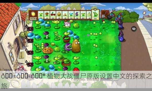 🌱💭🎮 植物大战僵尸原版设置中文的探索之旅