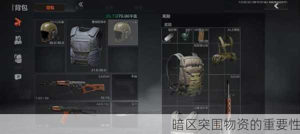 暗区突围物资的重要性