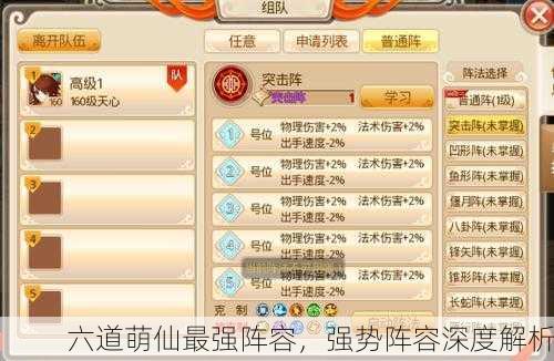六道萌仙最强阵容，强势阵容深度解析