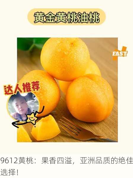 9612黄桃：果香四溢，亚洲品质的绝佳选择！