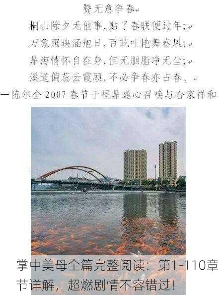 掌中美母全篇完整阅读：第1-110章节详解，超燃剧情不容错过！