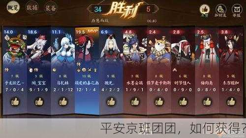 平安京班团团，如何获得？