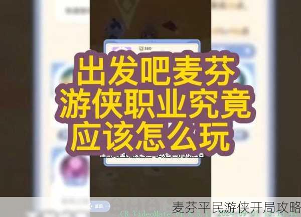 麦芬平民游侠开局攻略