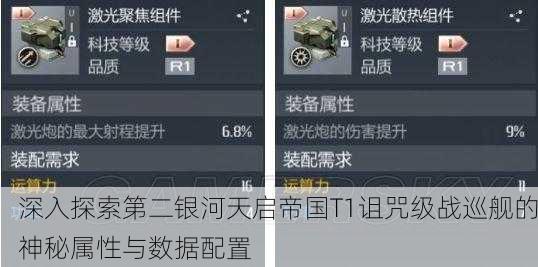 深入探索第二银河天启帝国T1诅咒级战巡舰的神秘属性与数据配置
