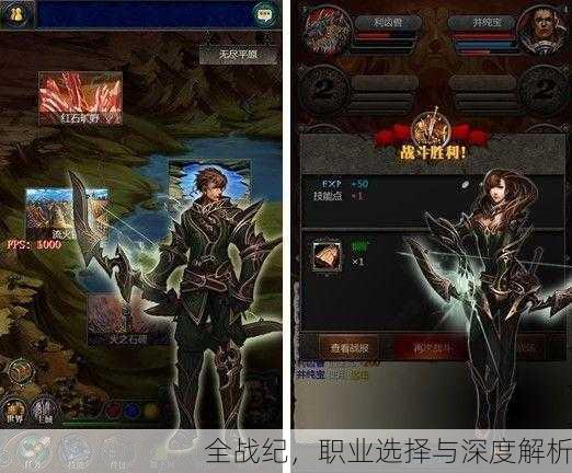 全战纪，职业选择与深度解析