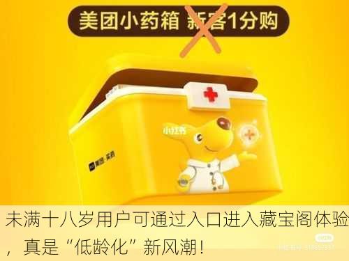 未满十八岁用户可通过入口进入藏宝阁体验，真是“低龄化”新风潮！