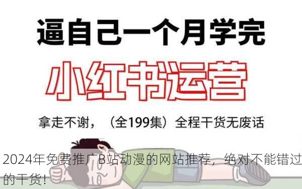 2024年免费推广B站动漫的网站推荐，绝对不能错过的干货！