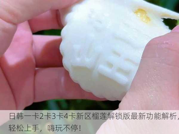 日韩一卡2卡3卡4卡新区榴莲解锁版最新功能解析，轻松上手，嗨玩不停！