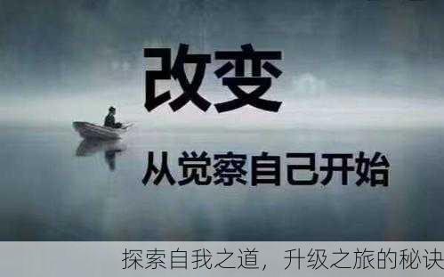探索自我之道，升级之旅的秘诀