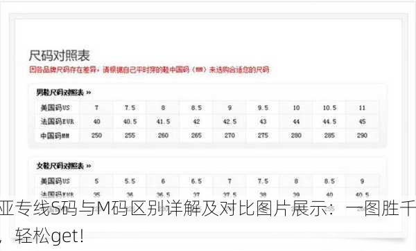 欧亚专线S码与M码区别详解及对比图片展示：一图胜千言，轻松get！