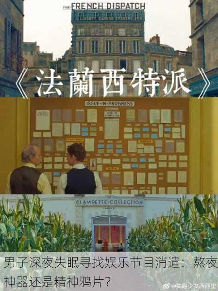 男子深夜失眠寻找娱乐节目消遣：熬夜神器还是精神鸦片？