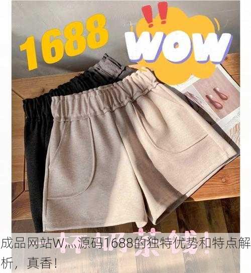成品网站W灬源码1688的独特优势和特点解析，真香！