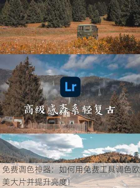 免费调色神器：如何用免费工具调色欧美大片并提升亮度！