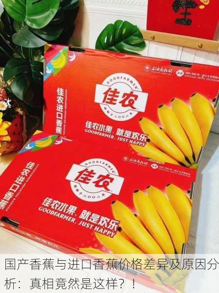 国产香蕉与进口香蕉价格差异及原因分析：真相竟然是这样？！