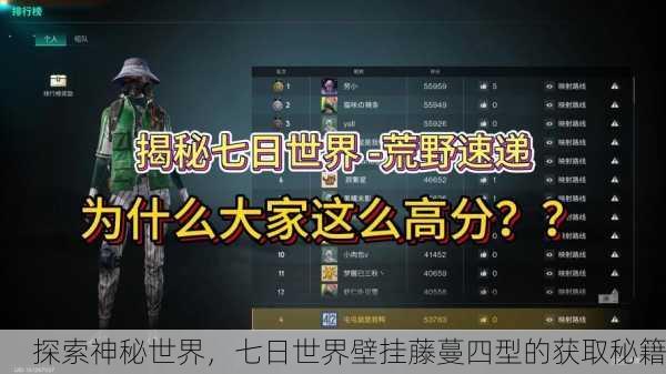 探索神秘世界，七日世界壁挂藤蔓四型的获取秘籍
