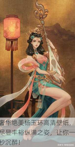 奢华绝美杨玉环高清壁纸，尽显丰裕纵满之姿，让你一秒沉醉！