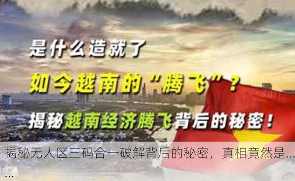 揭秘无人区三码合一破解背后的秘密，真相竟然是……