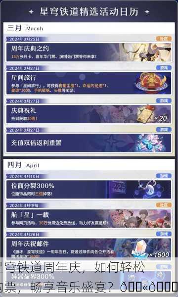 星穹铁道周年庆，如何轻松购票，畅享音乐盛宴？🎫🎉