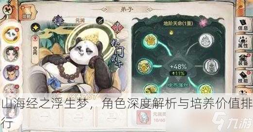 山海经之浮生梦，角色深度解析与培养价值排行
