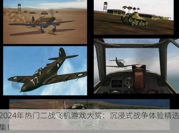 2024年热门二战飞机游戏大赏：沉浸式战争体验精选集！