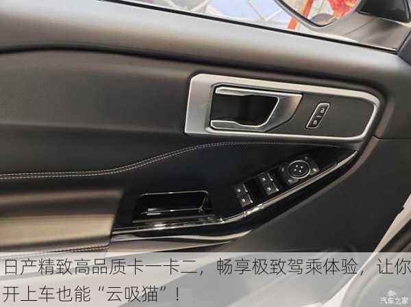 日产精致高品质卡一卡二，畅享极致驾乘体验，让你开上车也能“云吸猫”！