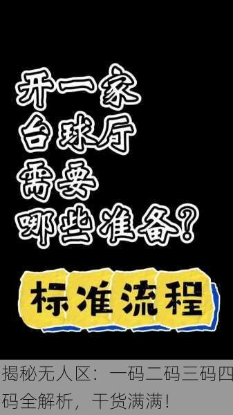 揭秘无人区：一码二码三码四码全解析，干货满满！