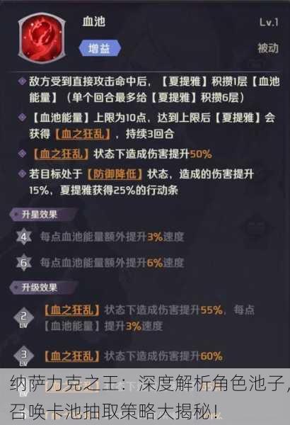 纳萨力克之王：深度解析角色池子，召唤卡池抽取策略大揭秘！
