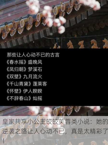 皇家共享小公主皎皎芙蓉类小说：她的逆袭之路让人心动不已，真是太精彩了！