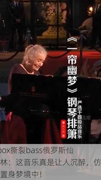 Bbox撕裂bass俄罗斯仙踪林：这音乐真是让人沉醉，仿佛置身梦境中！