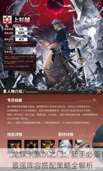 龙族卡塞尔之门：新手必备！最强阵容搭配策略全解析
