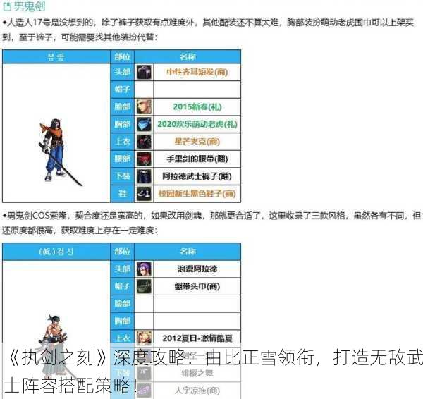 《执剑之刻》深度攻略：由比正雪领衔，打造无敌武士阵容搭配策略！