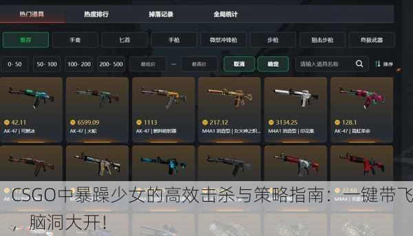 CSGO中暴躁少女的高效击杀与策略指南：一键带飞，脑洞大开！