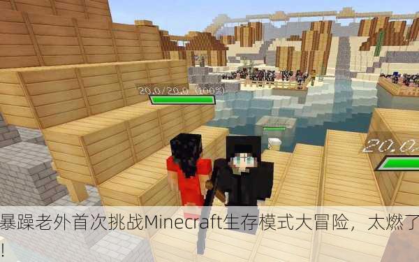 暴躁老外首次挑战Minecraft生存模式大冒险，太燃了！