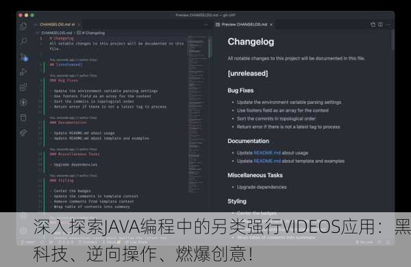 深入探索JAVA编程中的另类强行VIDEOS应用：黑科技、逆向操作、燃爆创意！