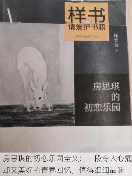房思琪的初恋乐园全文：一段令人心痛却又美好的青春回忆，值得细细品味