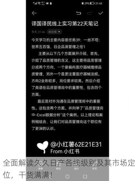 全面解读久久日产各线级别及其市场定位，干货满满！