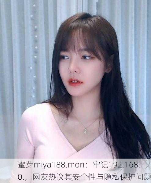 蜜芽miya188.mon：牢记192.168.0.，网友热议其安全性与隐私保护问题