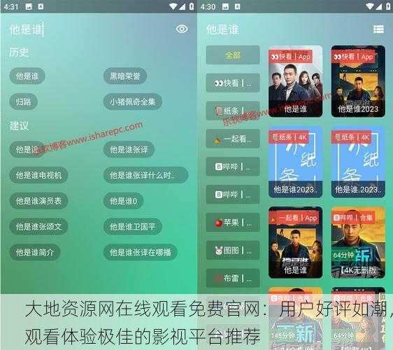 大地资源网在线观看免费官网：用户好评如潮，观看体验极佳的影视平台推荐