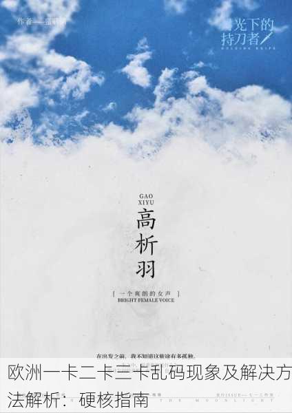欧洲一卡二卡三卡乱码现象及解决方法解析：硬核指南