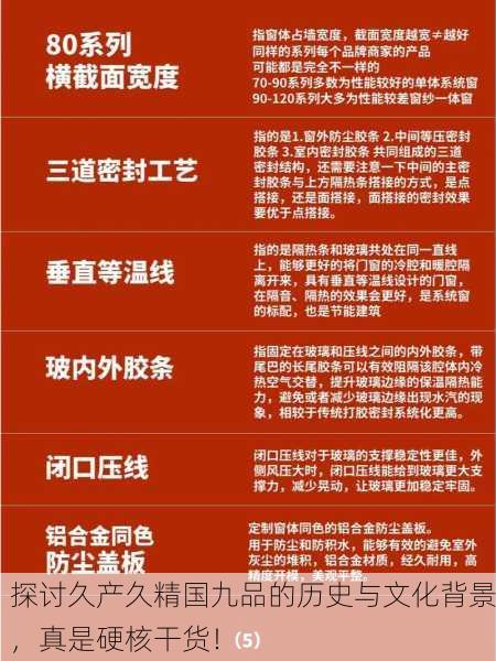 探讨久产久精国九品的历史与文化背景，真是硬核干货！